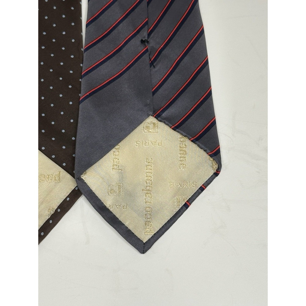 Paco Rabanne, Men's Neckties,‎ Lot Of 3, Multicolor/Pattern - Picture 6 of 6